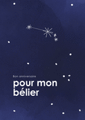 &Eacute;toiles illumin&eacute;es pour mon B&eacute;lier